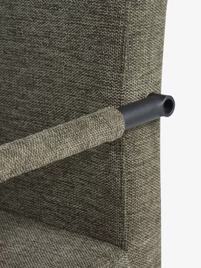 Fashion AABENRAA L120 bord eg + 4 ESPE stole olivengrøn/sort Spisebordssæt