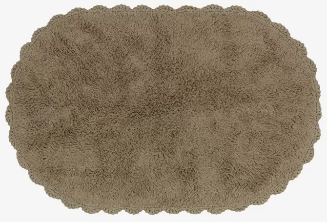 Fashion Bademåtte 50x80 khaki bomuld Bademåtter