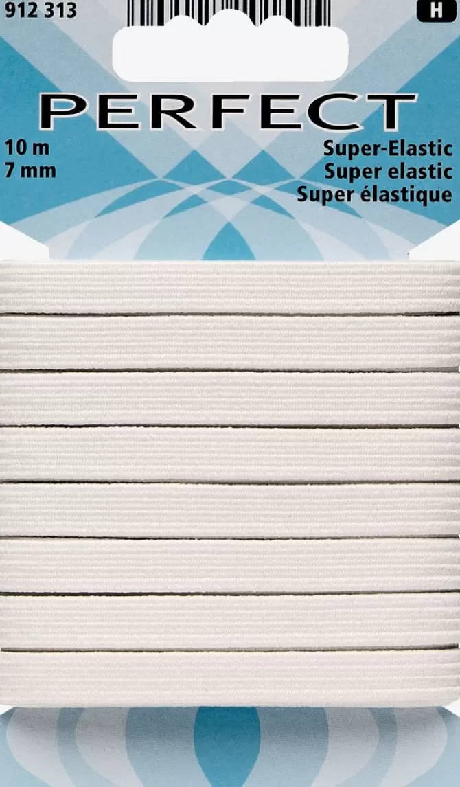 Hot Elastik 7 mm 10m/pk super hvid Sytilbehør