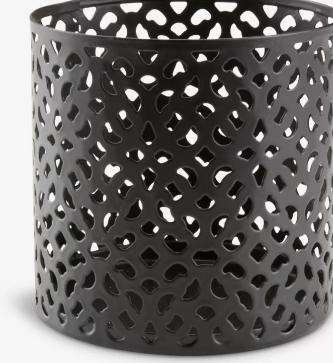 Fashion Fyrfadsstage Ø6xH6cm sort Lysestager