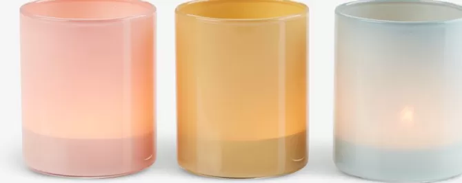 Hot Fyrfadsstage Ø6xH7cm assorteret Lysestager