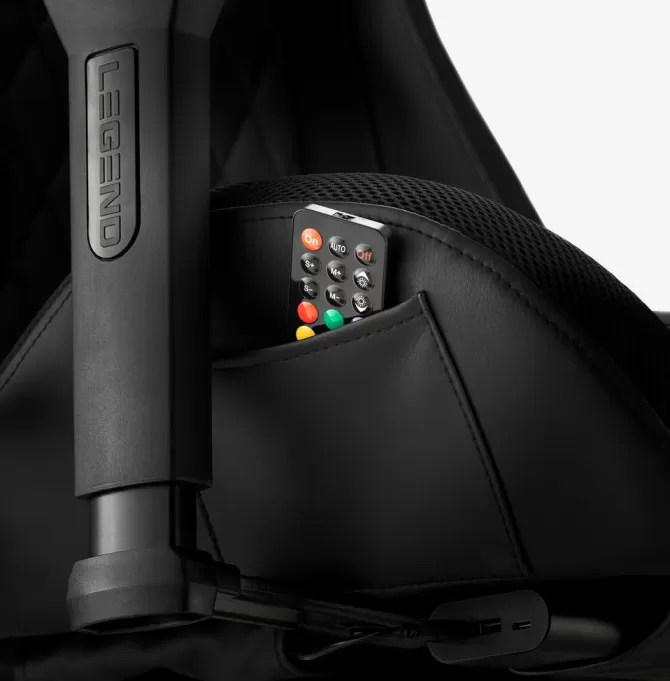 Hot Gamer-stol med LED sort kunstlæder/sort Gamer Stole