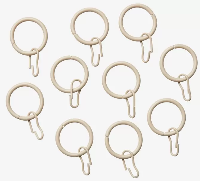 Cheap Gardinring Ø19mm 10 stk/pk beige Tilbehør Til Stænger