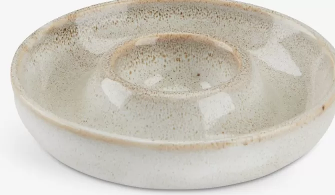 Hot Æggebæger Ø11xH3cm beige Service