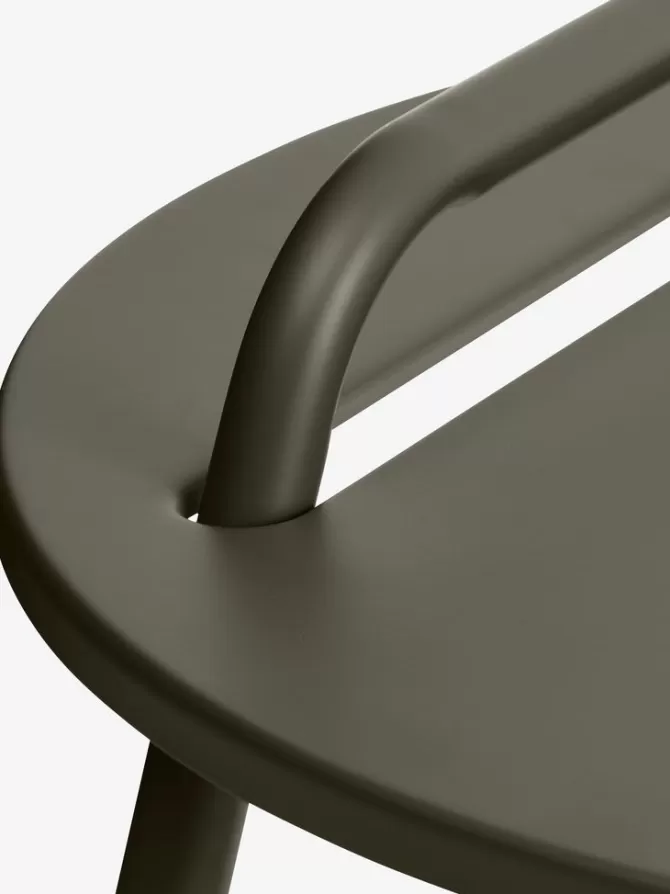 Cheap Hjørnebord Ø40 m/håndtag olivengrøn Hjørneborde | Sofaborde