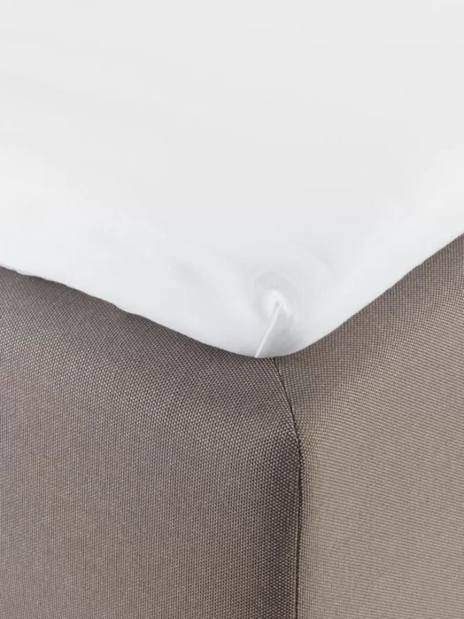 Outlet Jersey kuvertlagen 90x200x6-10 hvid Lagner