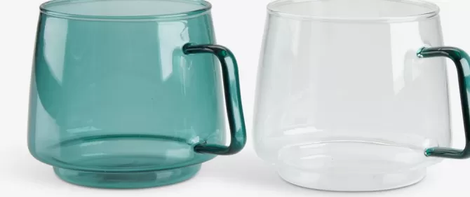 Outlet Krus glas 40cl Ø13xH18cm assorteret Service