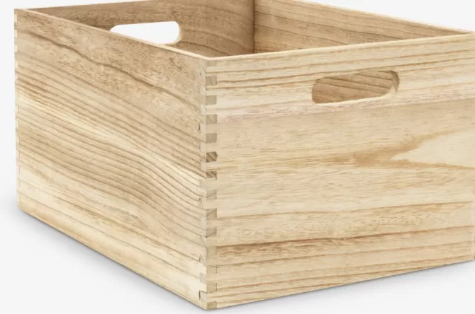 Discount Kurv B40xL30x22cm natur Fletkurve Mv.