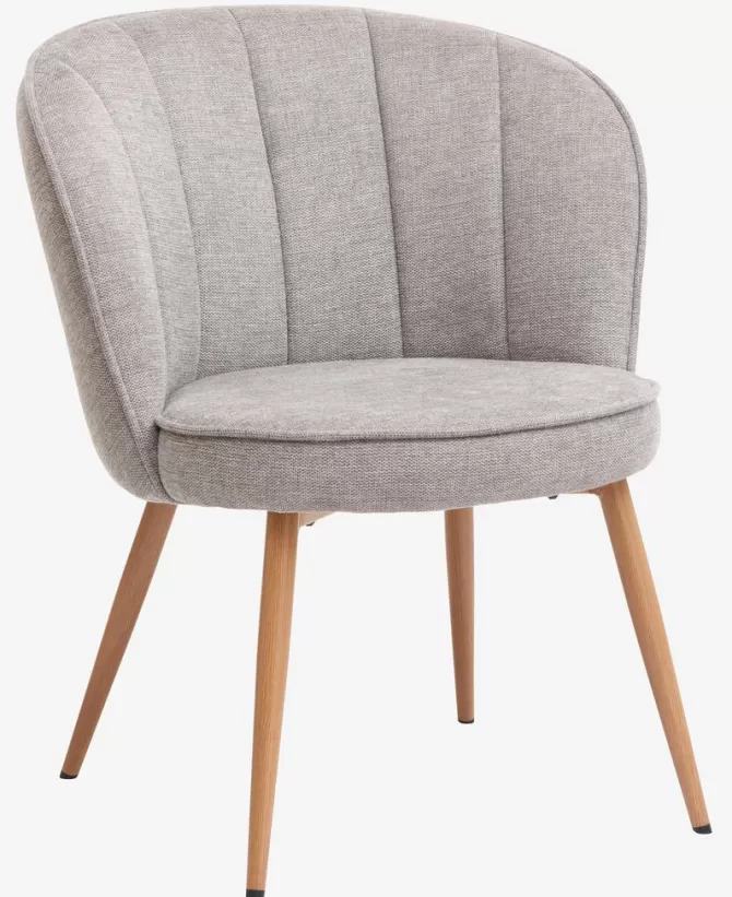 Outlet Lænestol grå/eg Lænestole