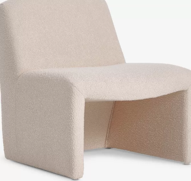 Store Loungestol råhvid teddy Lænestole