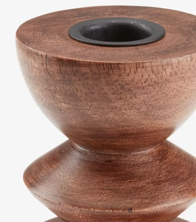 Flash Sale Lysestage Ø9xH14cm brun Lysestager
