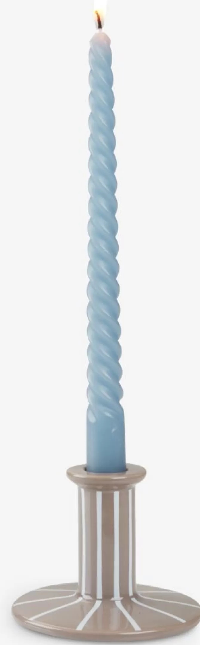 New Lysestage Ø10xH8cm grå Lysestager