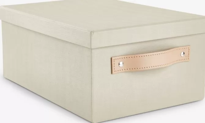 Clearance Opbevaringsboks B23xL33xH14cm khaki Fletkurve Mv.