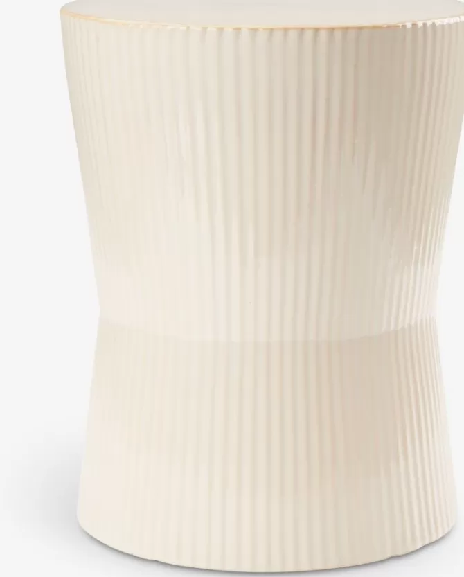 Online Piedestal Ø23xH30cm creme Dekorativt Tilbehør