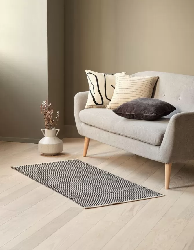 Shop Pyntepude 45x45 råhvid/sort Pyntepuder