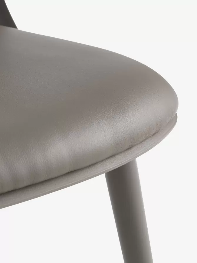 Sale RINGSTED Ø100 bord sort + 4 ULDAL stole brun Spisebordssæt