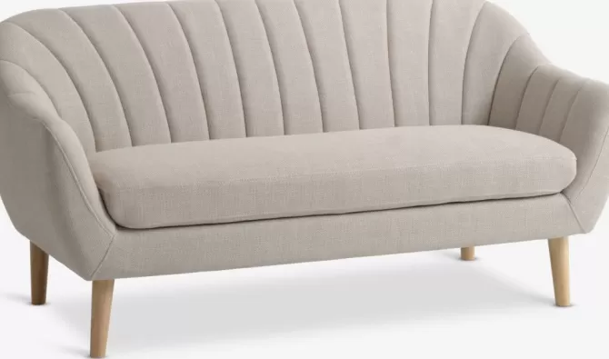 Discount Sofa 2.5-pers. stof/egefarve Sofaer Med Chaiselong | Hjørnesofaer