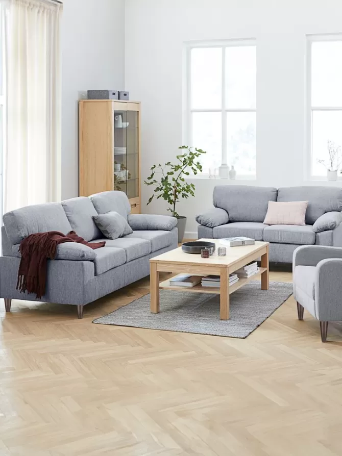 Best Sale Sofasæt 3+2-pers. lysegrå Sofaer Med Chaiselong | Hjørnesofaer