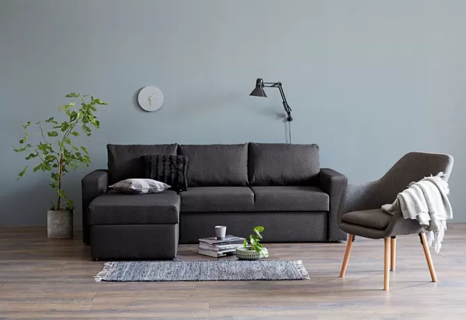 Best Sovesofa chaiselong t stof Sovesofaer | Sovesofaer