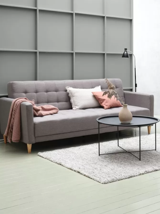 Flash Sale Sovesofa gråt stof Sovesofaer | Sovesofaer