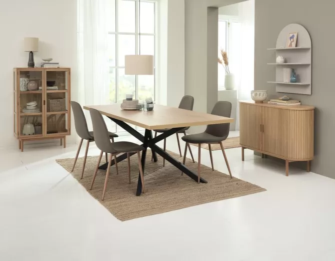 Sale Spisebord 95x200 vild eg farve/sort Spiseborde