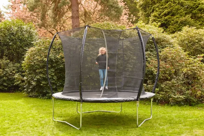 Shop Trampolin Ø305 m/sikkerhedsnet sort Trampoliner