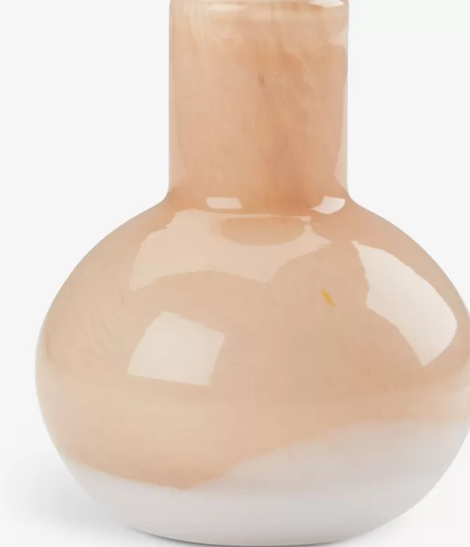 Cheap Vase Ø9xH11cm orange/hvid Vaser