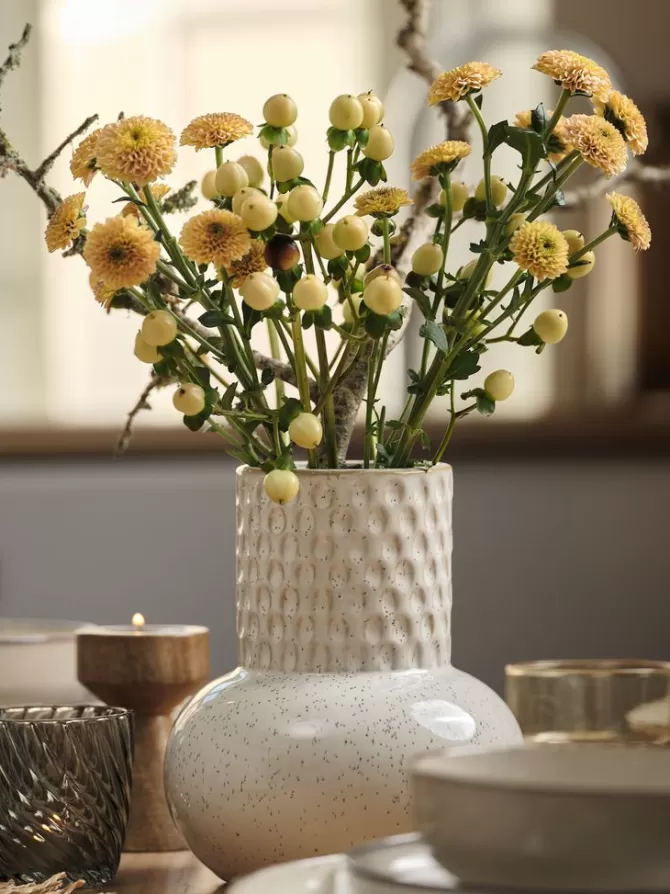 Discount Vase Ø15xH18cm hvid Vaser