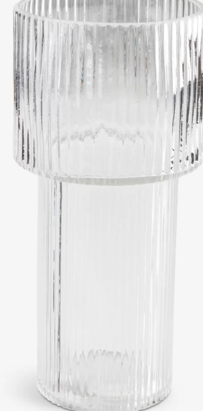 Discount Vase Ø12xH25cm klar Vaser