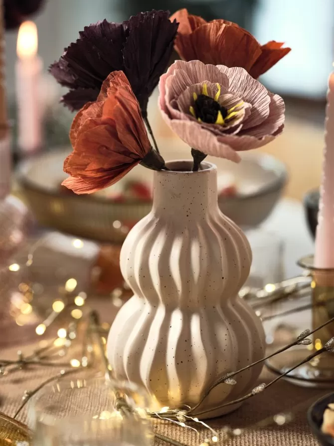 Fashion Vase Ø12xH19cm sand Vaser